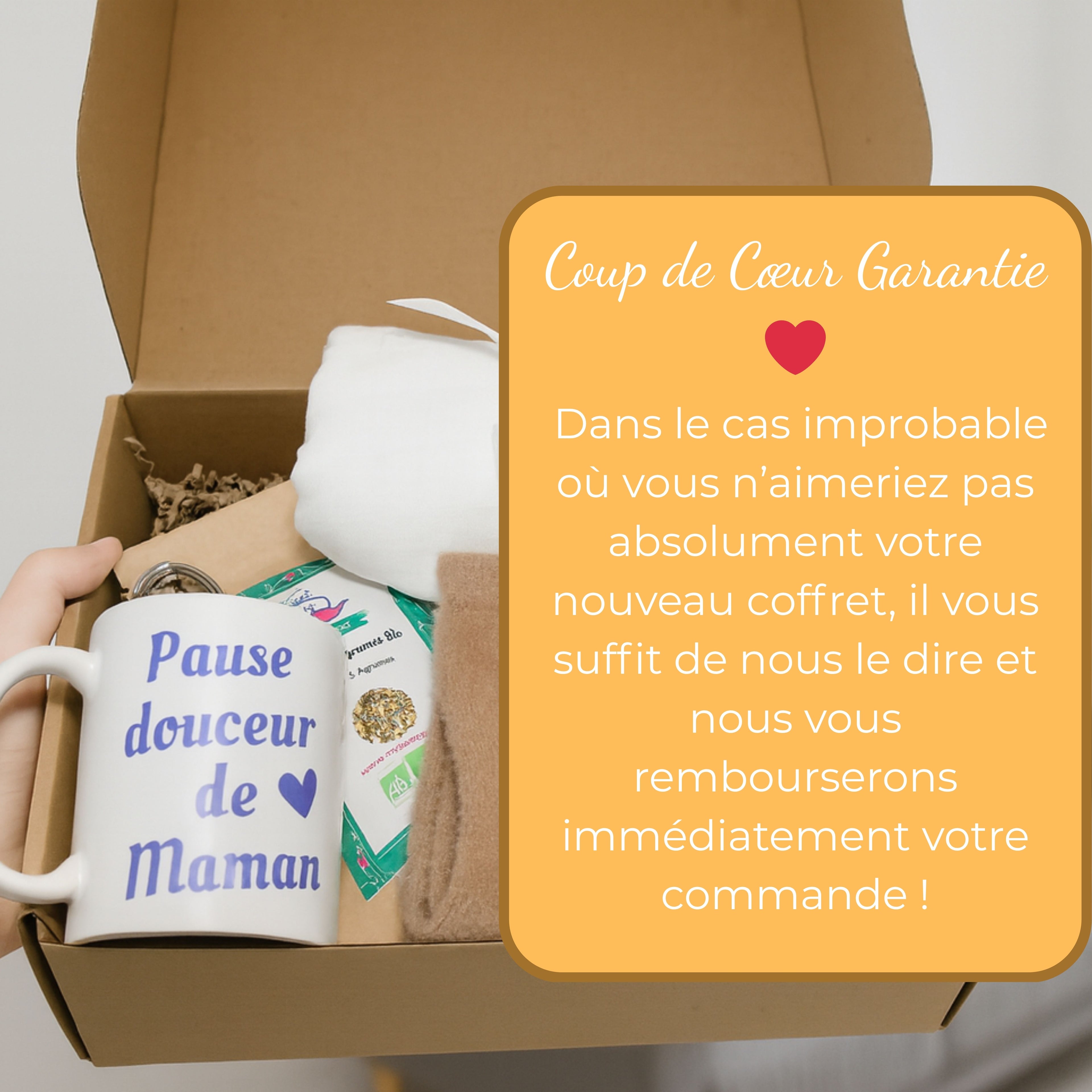 Coffret Cadeau Maman & Bébé Personnalisé lange brodé prénom bébé